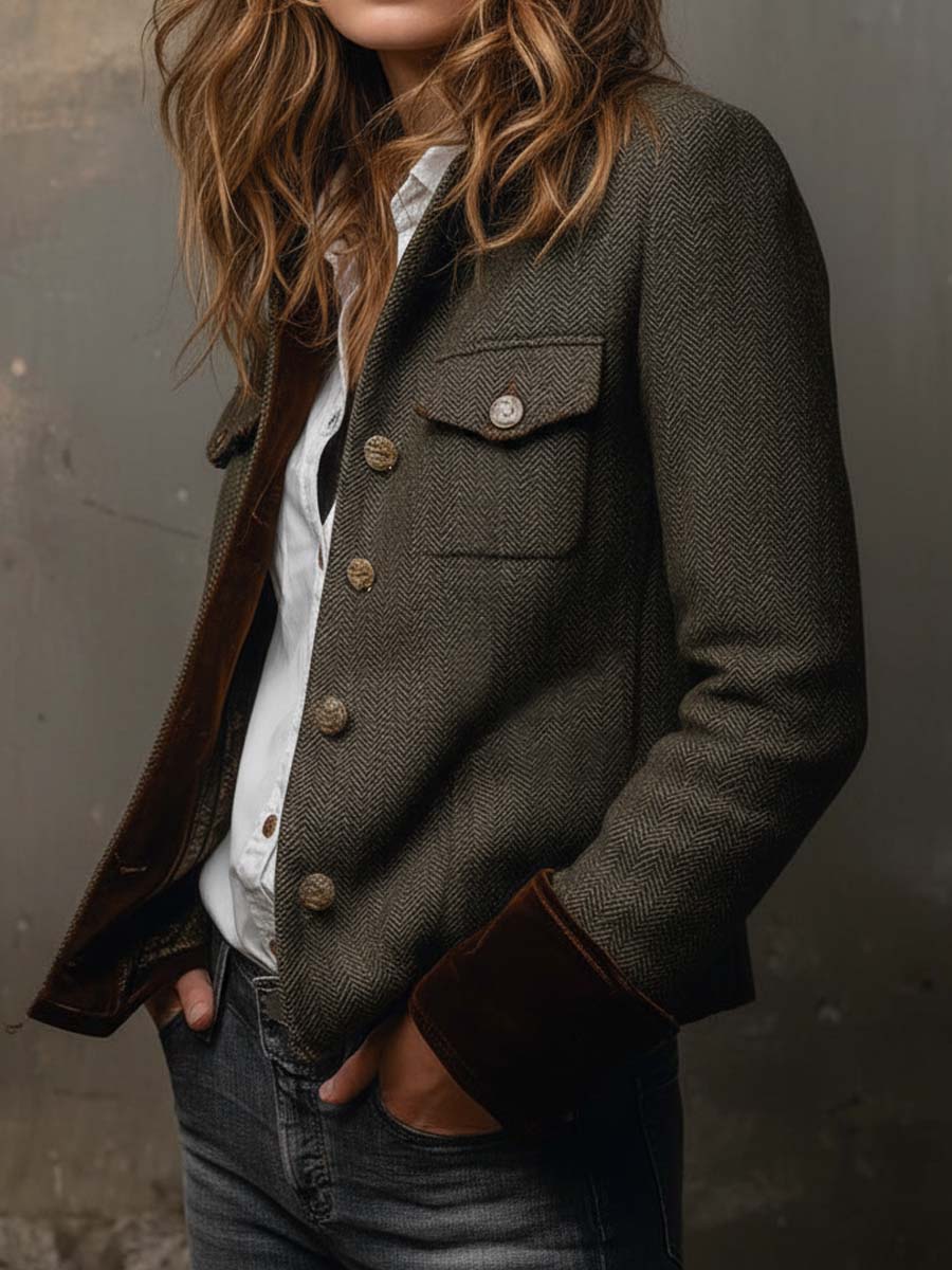 Rachel Heritage Herringbone Jacket