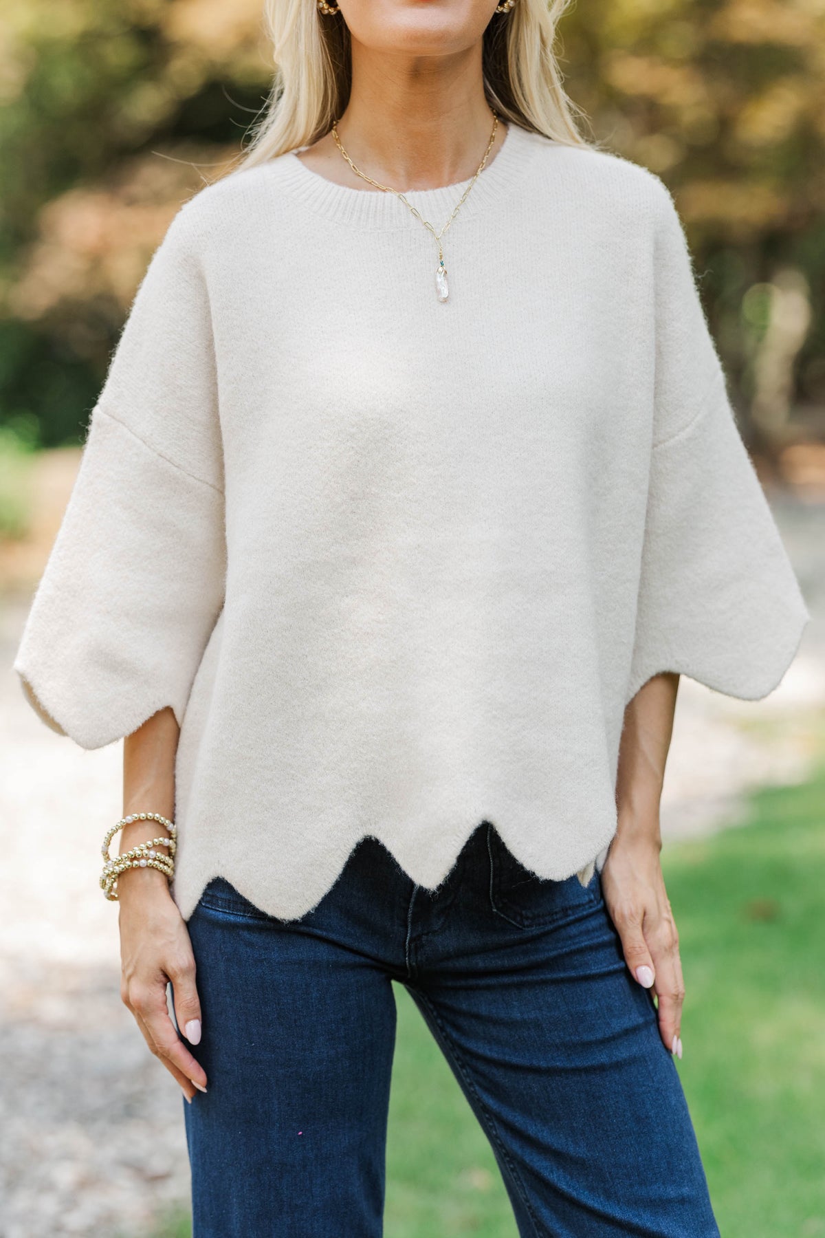 Rebecca™ | Cream Sweater