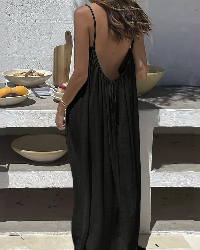 Cami Dress | Women's Solid Color Backless