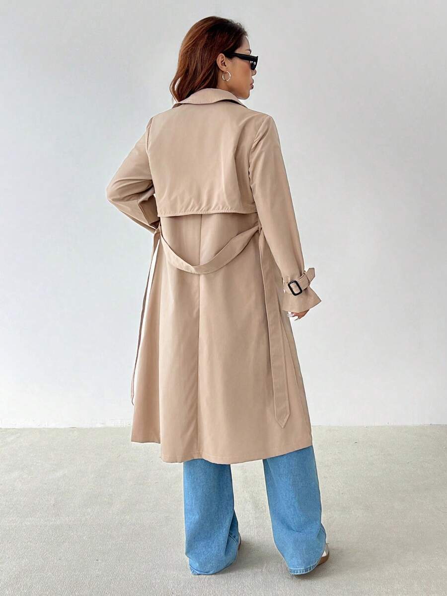 Charlotte™ | Khaki Belted Trench Coat