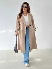 Charlotte™ | Khaki Belted Trench Coat