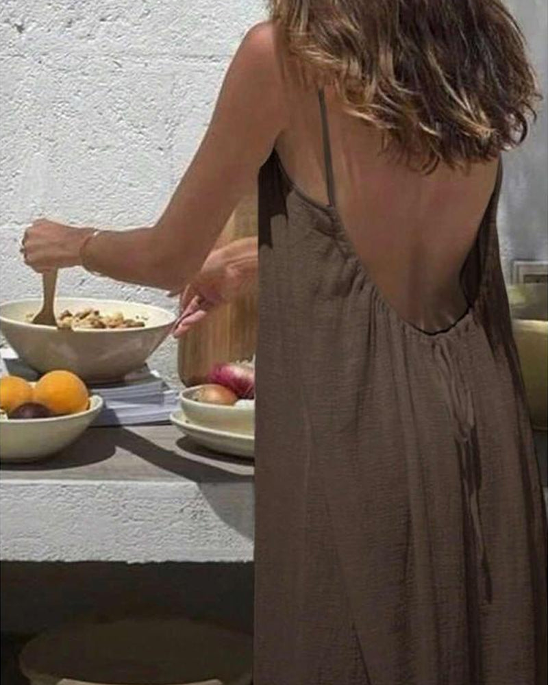 Cami Dress | Women's Solid Color Backless