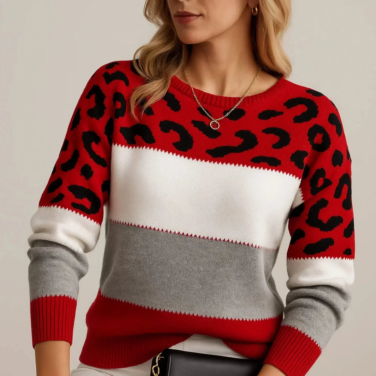 VELORA LEOPARD LUXE SWEATER
