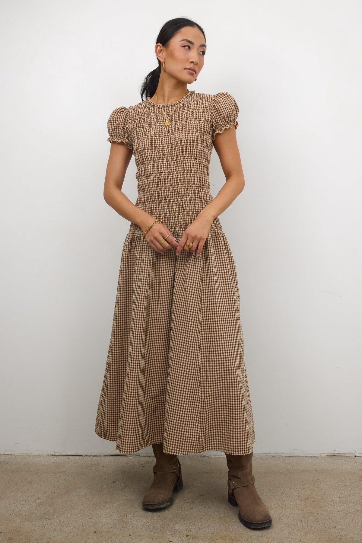 Opal™ | Gingham Maxi Dress