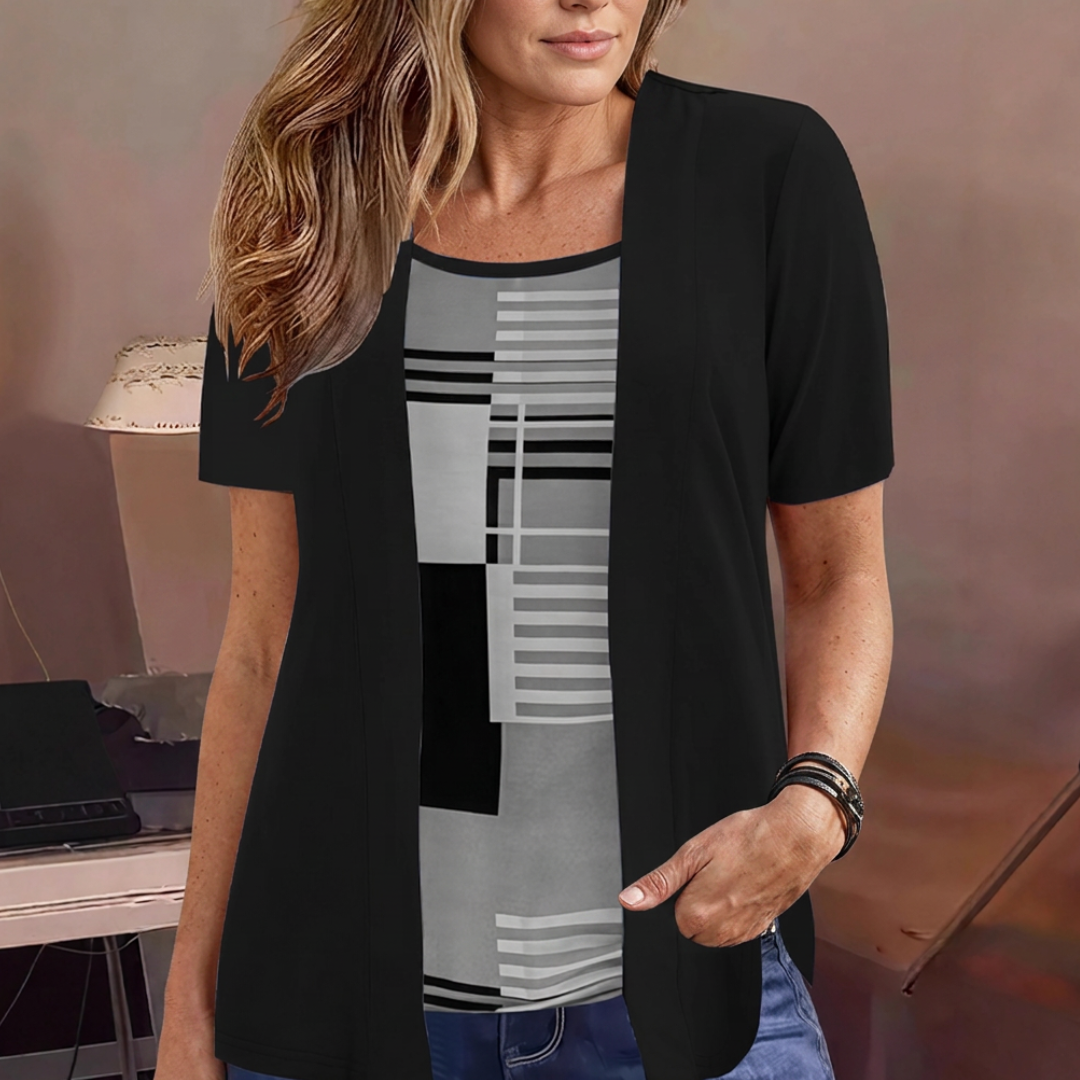 Gina™ | Women's Color-Block Two Piece Top