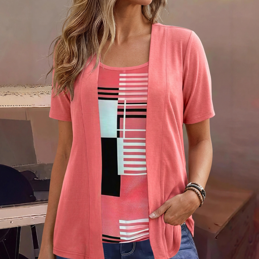 Gina™ | Women's Color-Block Two Piece Top