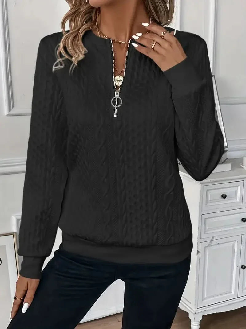 Amy Sweater With Zipper