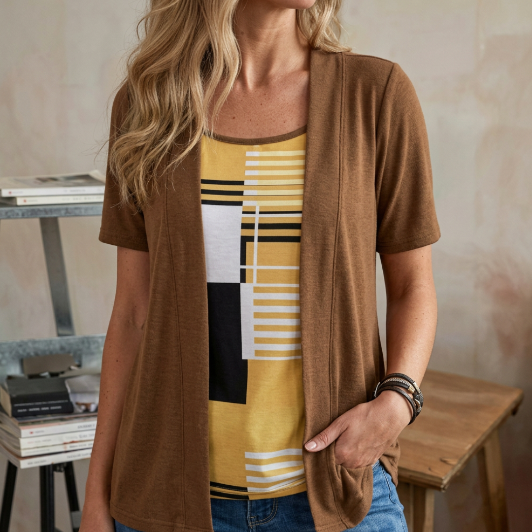 Gina™ | Women's Color-Block Two Piece Top