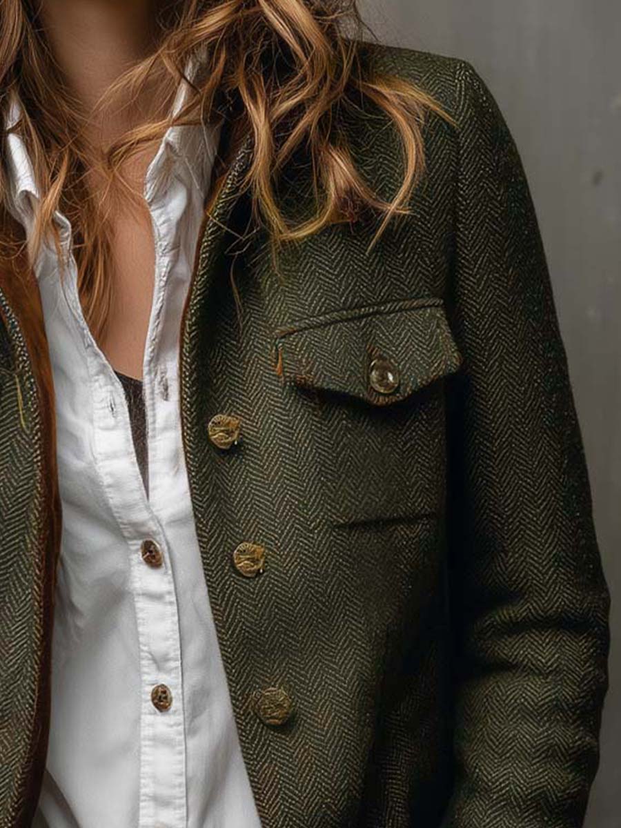 Rachel Heritage Herringbone Jacket