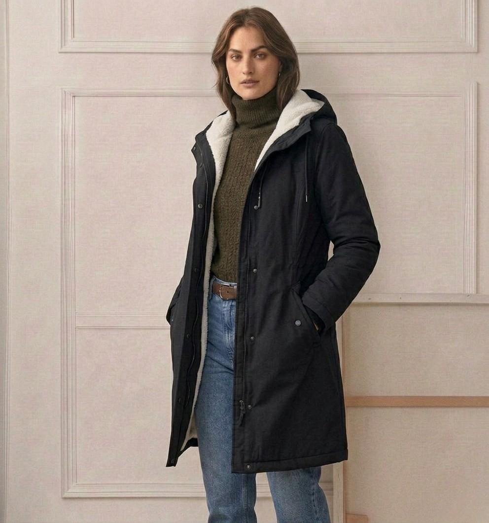 Maeve - Hooded Longline Parka Coat
