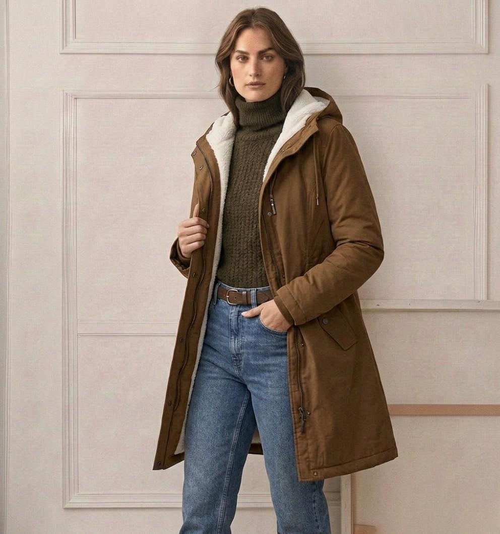 Ottilie - Hooded Longline Parka Coat