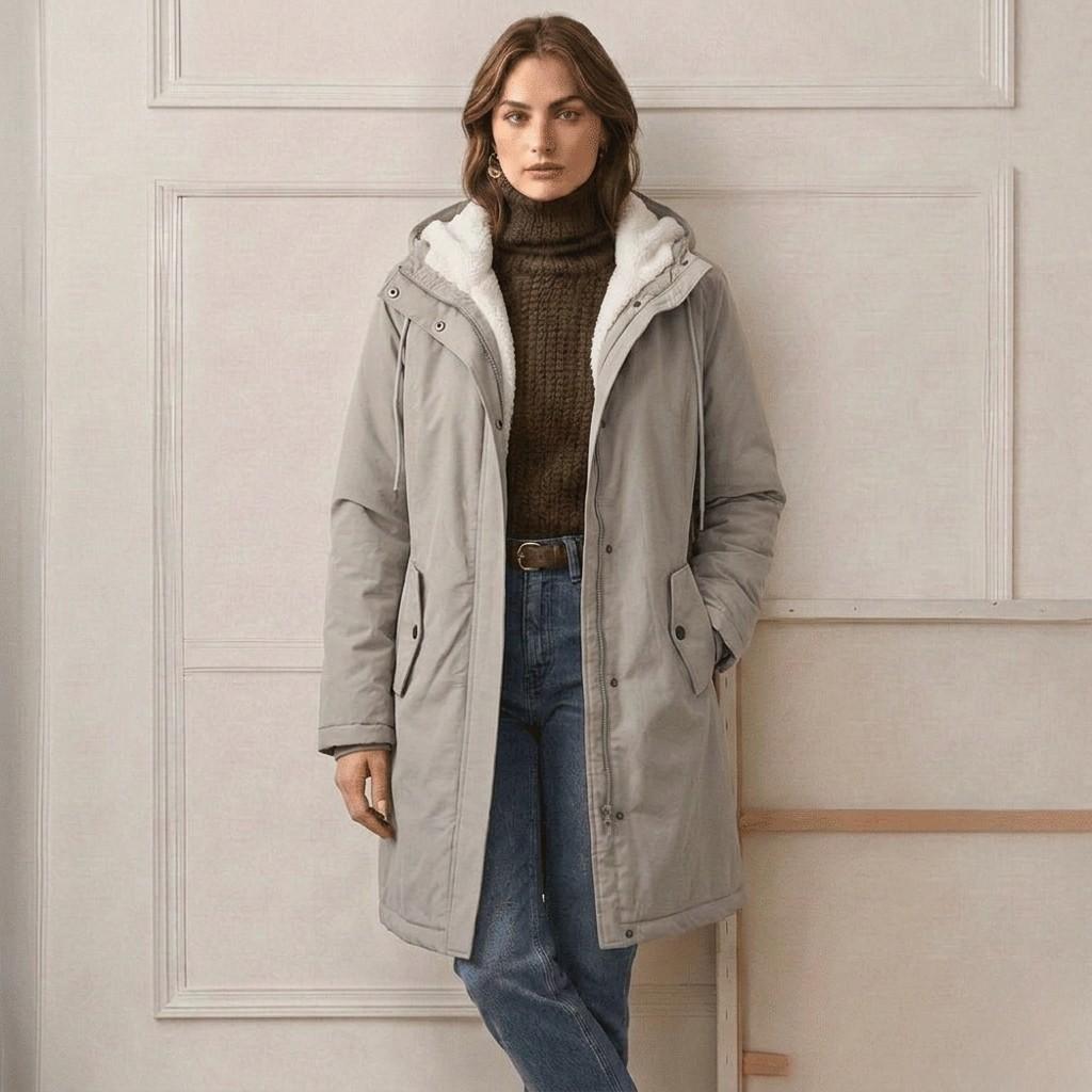 Maeve - Hooded Longline Parka Coat