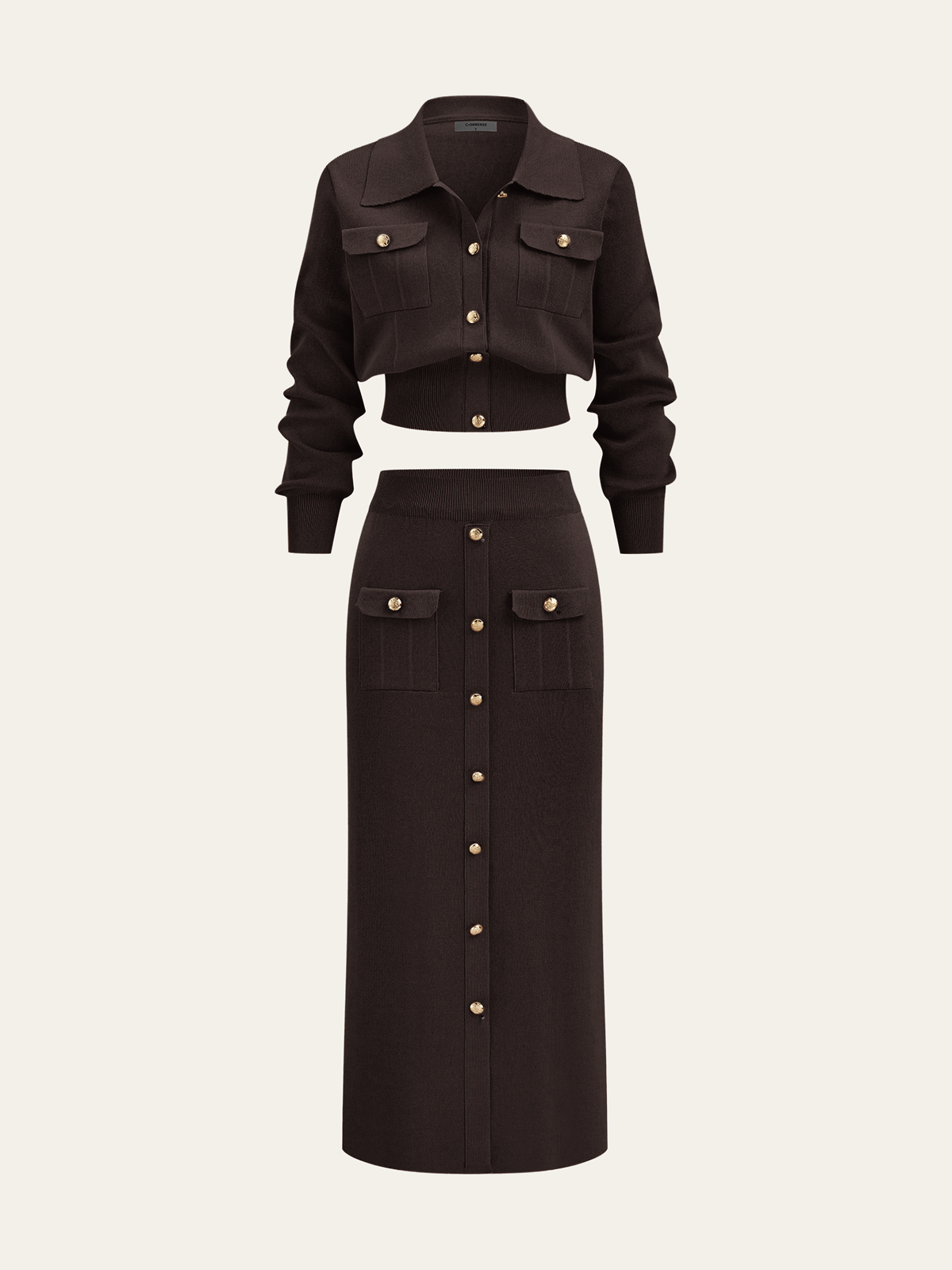 Lucy Cardigan and Midi Skirt Set