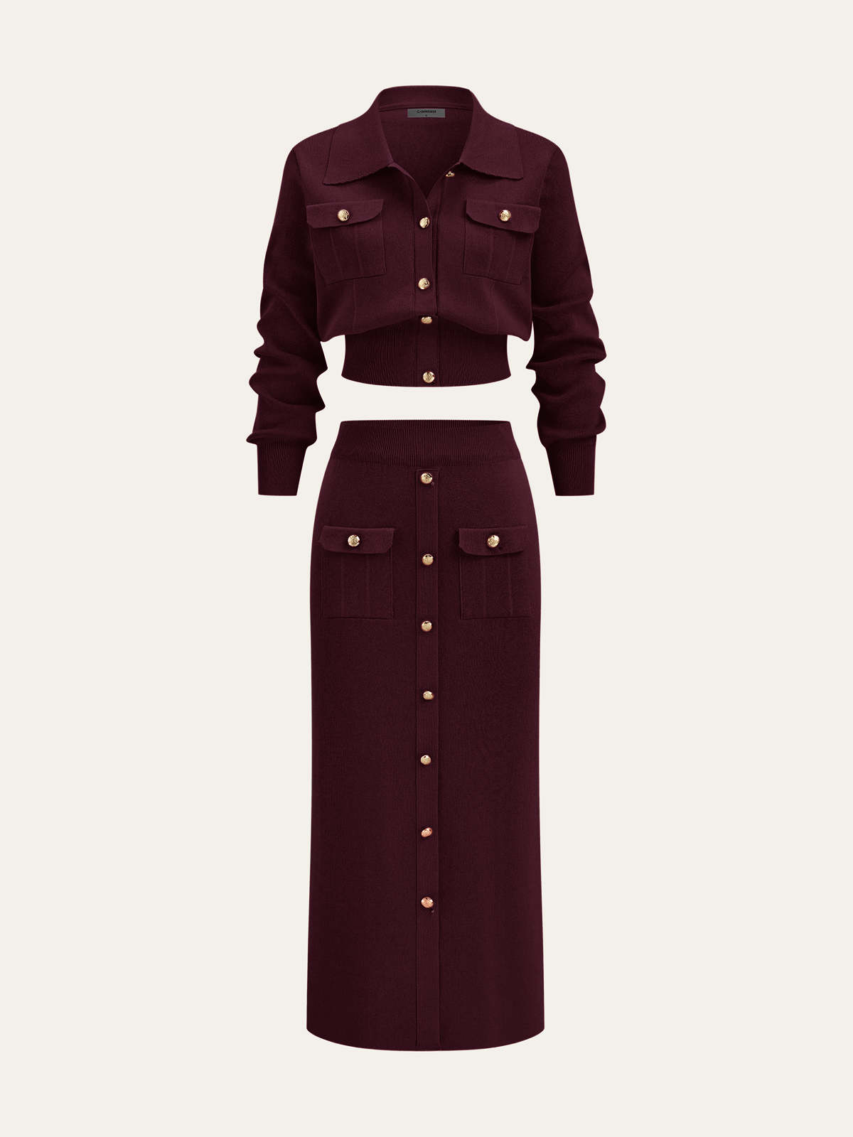 Lucy Cardigan and Midi Skirt Set
