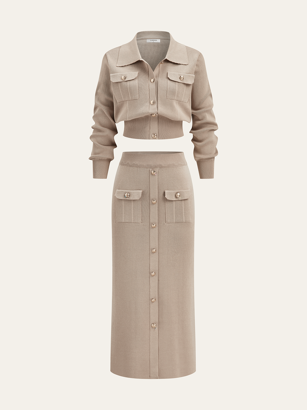 Lucy Cardigan and Midi Skirt Set
