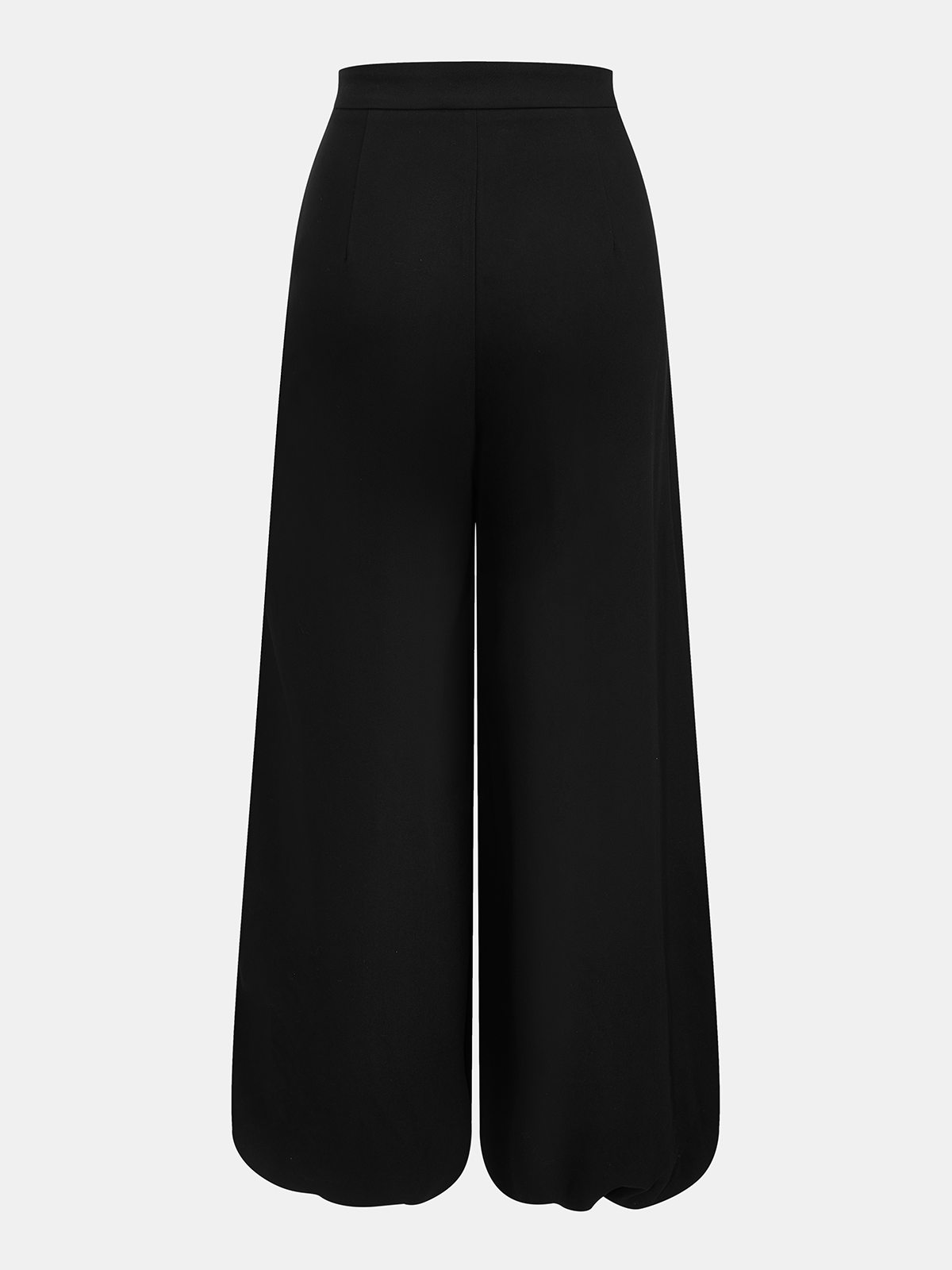 Lucindra Asymmetric Overlay Balloon Wide-Leg Pants