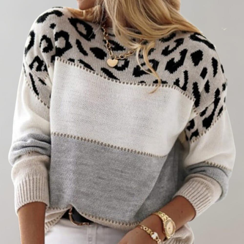 VELORA LEOPARD LUXE SWEATER