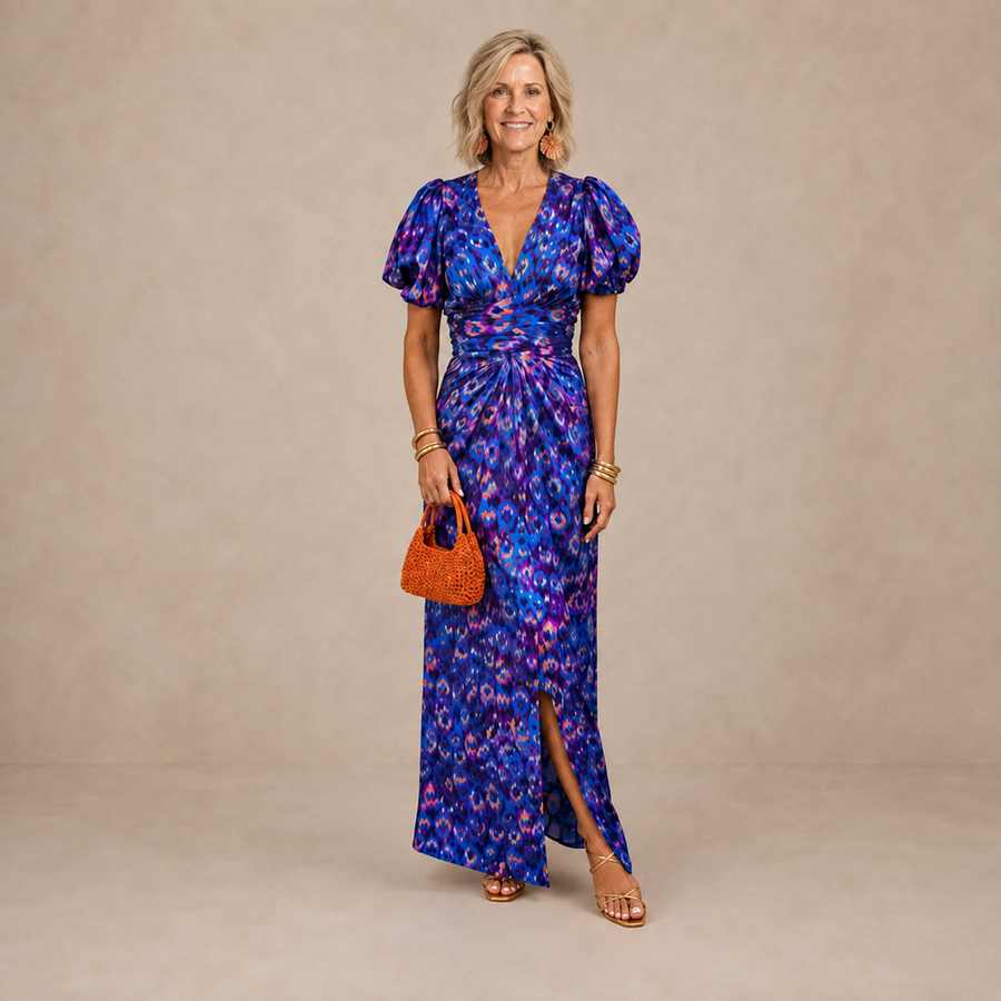 Tora | Elegant Dress With Pleated Sleeves