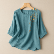 Adeline Cotton Linen Blouse