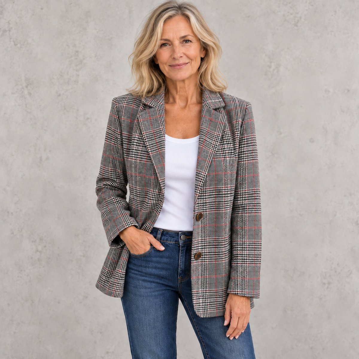Florence | Women's Classic Cotton Blazer for Everyday