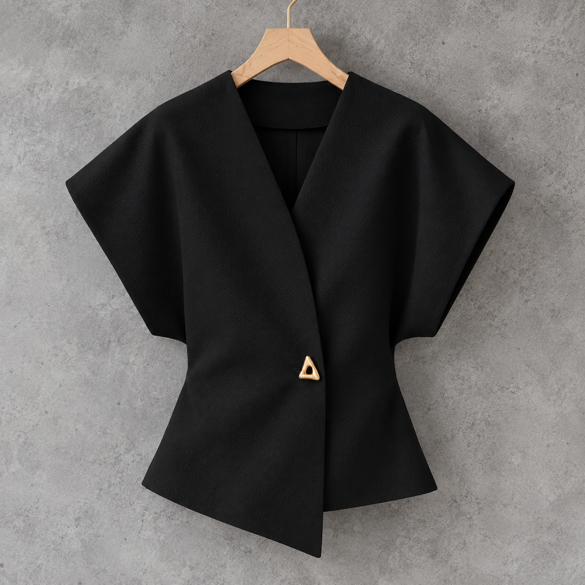 Diana Trendy V-Neck Button Down Blouse