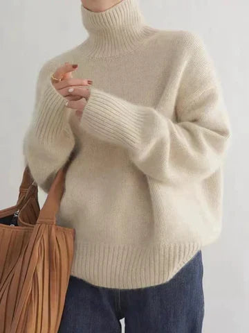 Amaya Luxe Cashmere Turtleneck Sweater