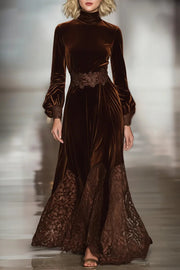 Serene™ Elegant Suede Maxi Dress
