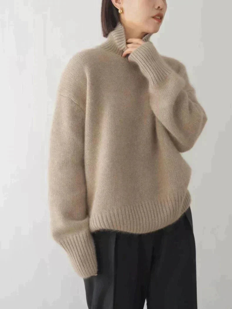 Amaya Luxe Cashmere Turtleneck Sweater