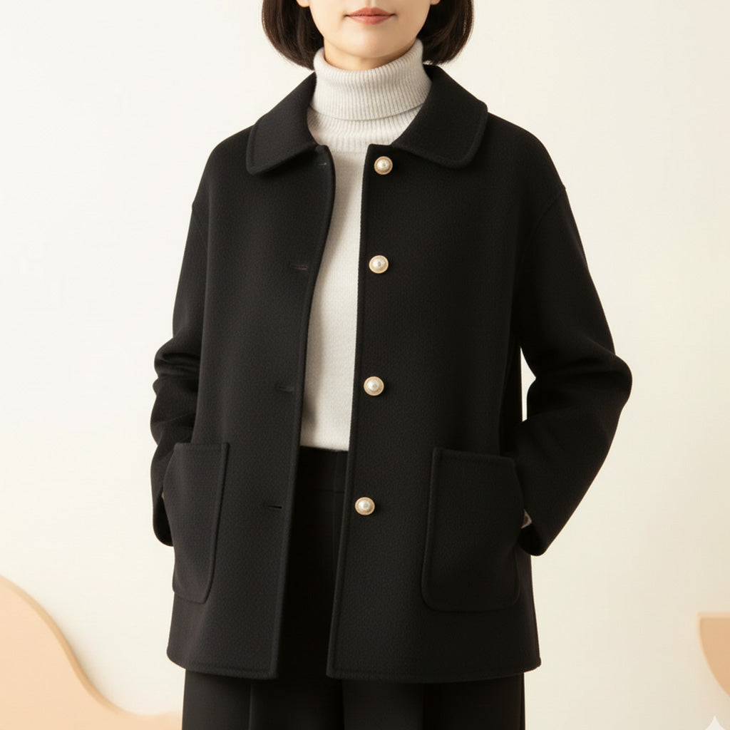 Meri Premium Elegant Pearl Jacket Cashmere