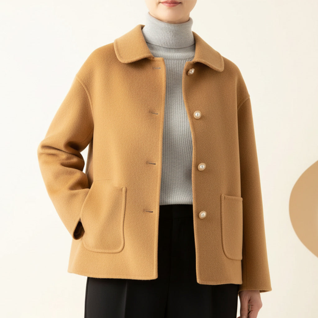 Meri Premium Elegant Pearl Jacket Cashmere