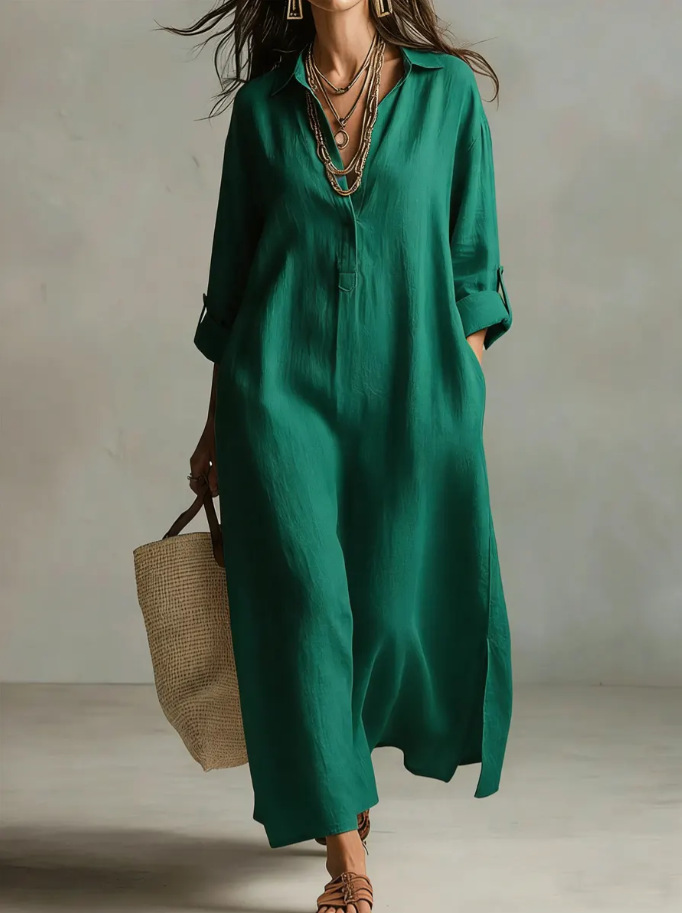 Lynn Maxi Shirt Dress