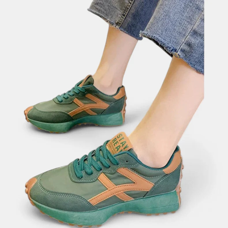 ADRIANA | Women's Casual Thick-Sole Leather Sneakers