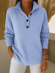 FLORENCE | V-NECK POLO SWEATER