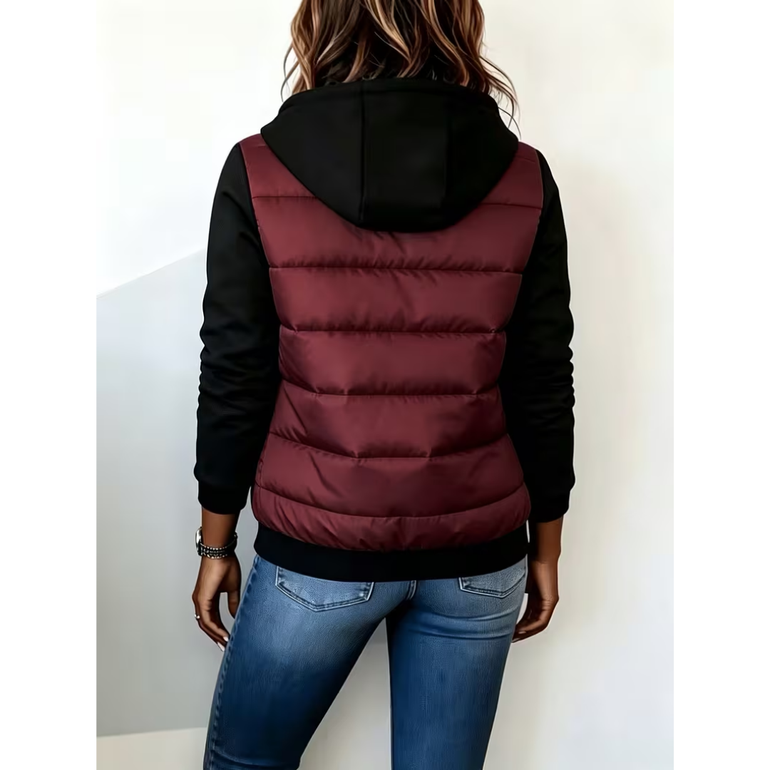 Mariam - Dames Jacket met Gewatteerd Ontwerp en Capuchon