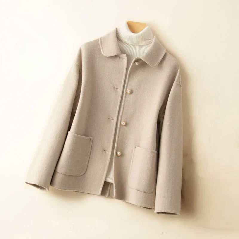 Meri Premium Elegant Pearl Jacket Cashmere