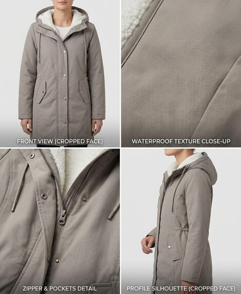 Ottilie - Hooded Longline Parka Coat