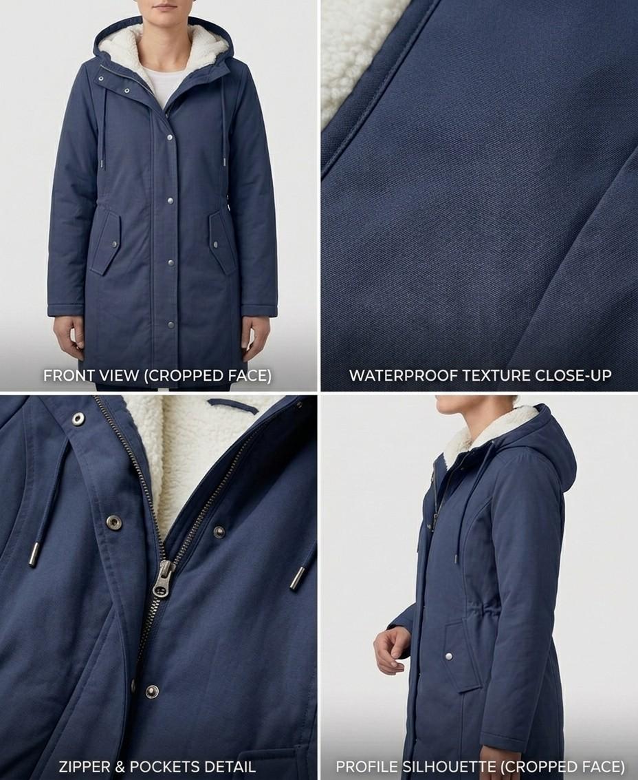 Maeve - Hooded Longline Parka Coat