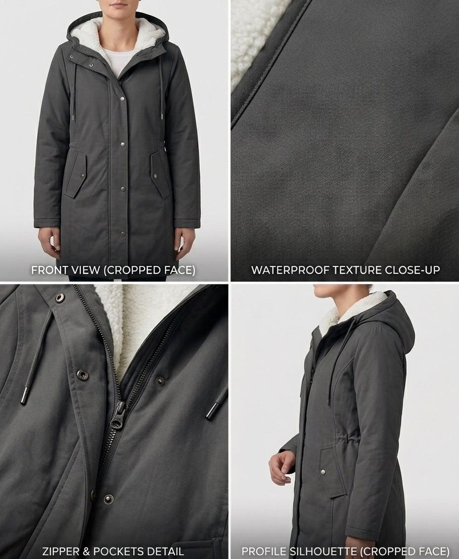 Eleanor - Hooded Longline Winter Parka