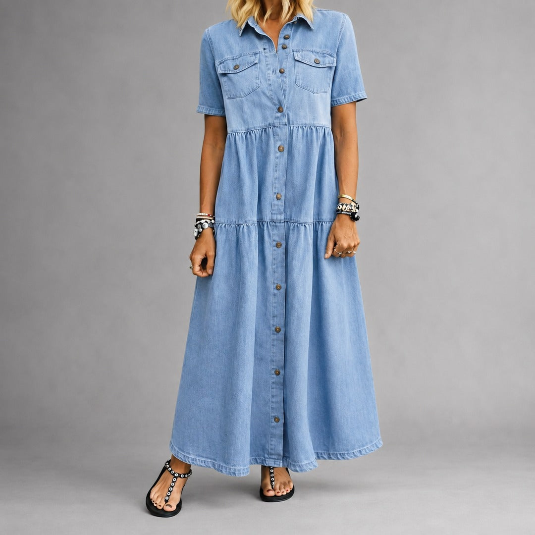 Elizabeth™ | Button-Front Midi Dress