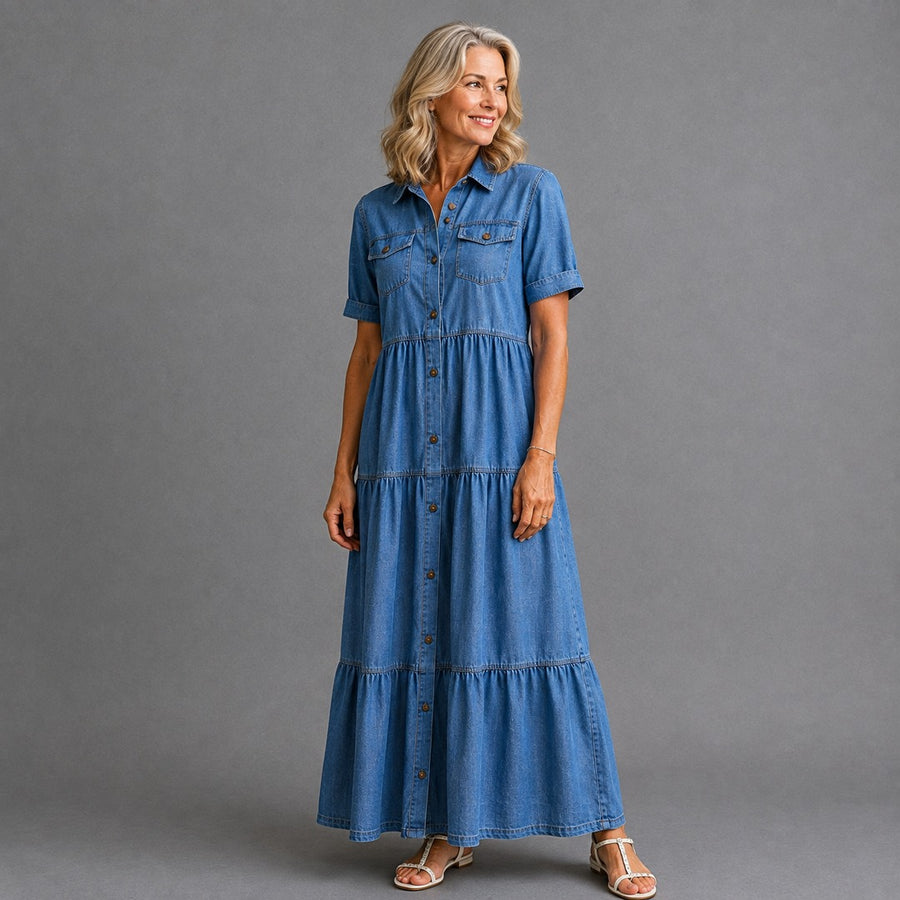 Elizabeth™ | Button-Front Midi Dress