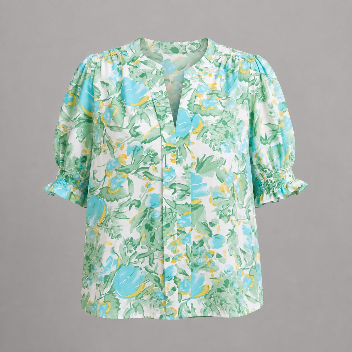 Flora™ | Sage Green Floral Blouse