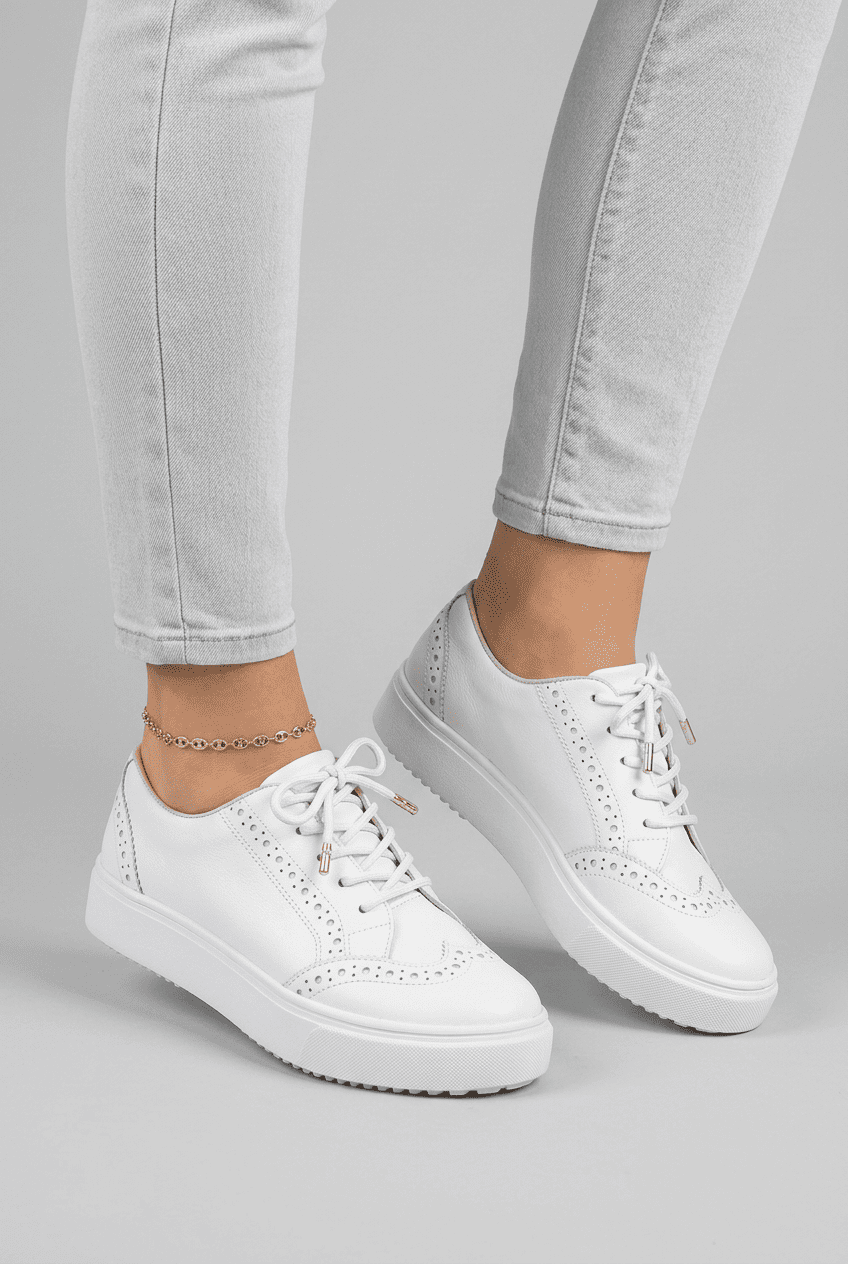 Sara Lace Up Platform Sneakers