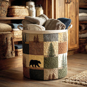 EVIE | WOODLAND PATCH LAUNDRY BASKET