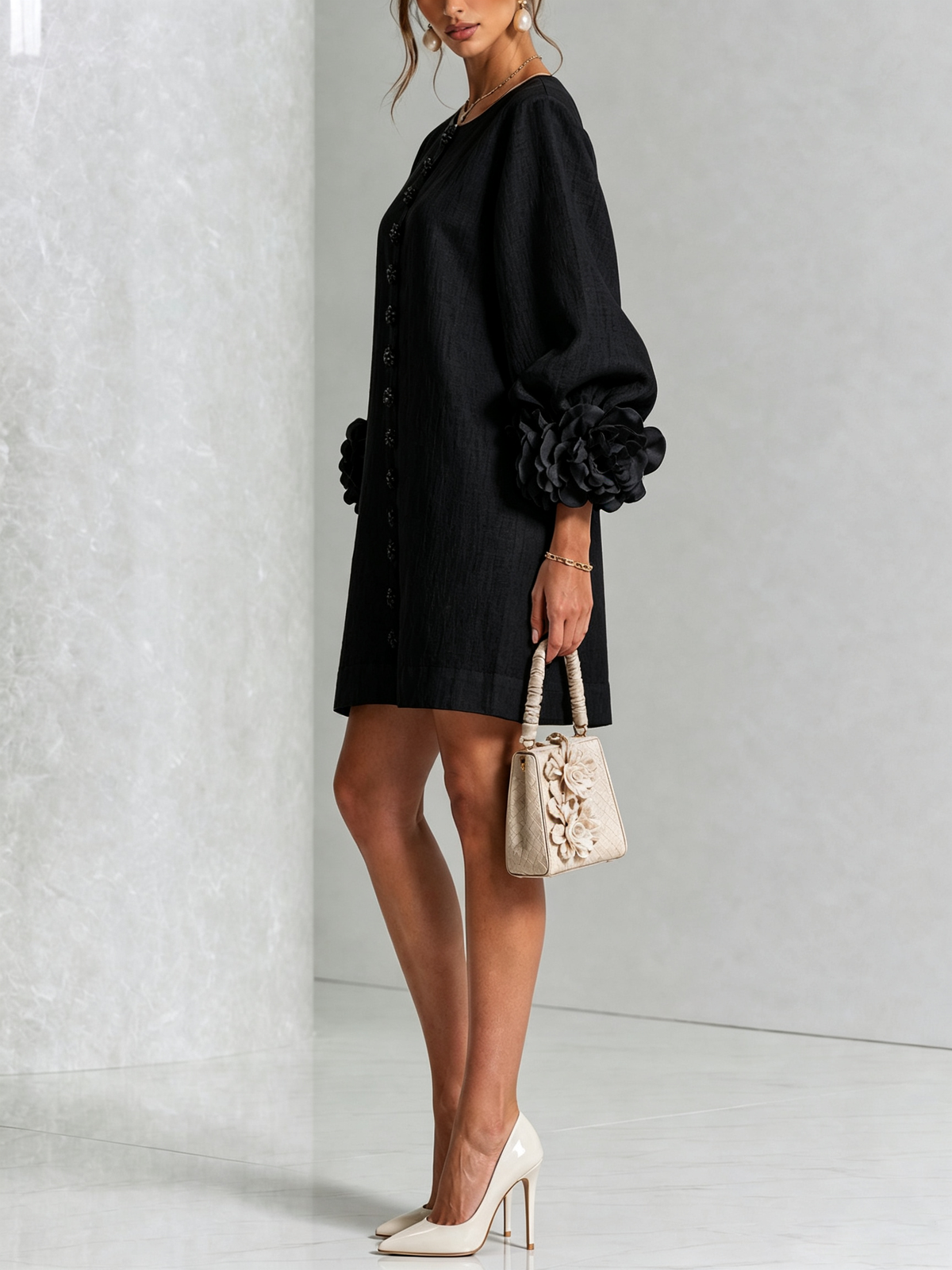 Rosa™ | Floral Button-Down Mini Dress
