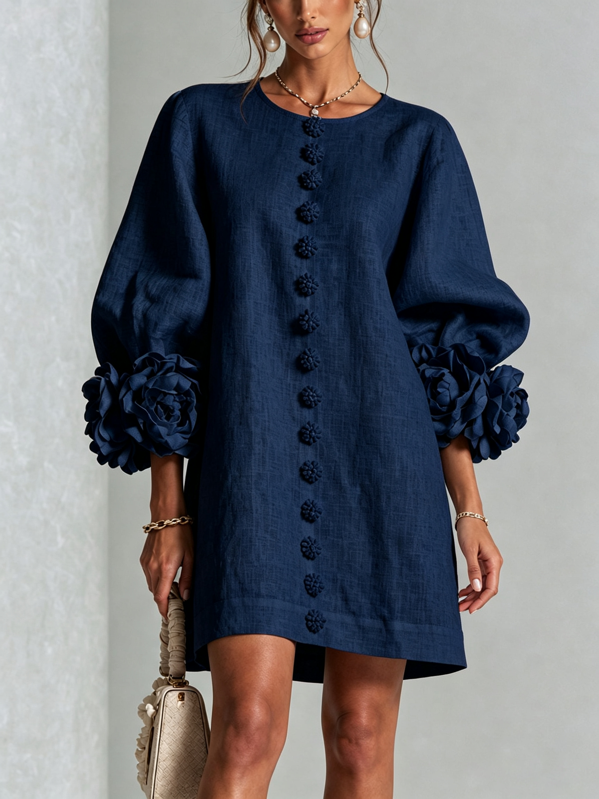 Rosa™ | Floral Button-Down Mini Dress