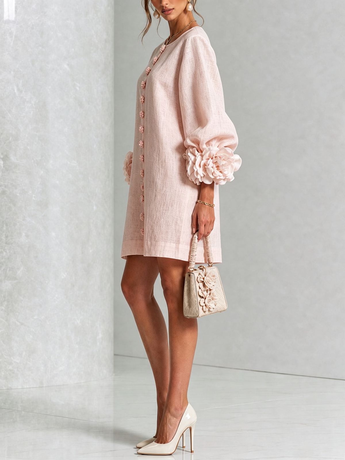 Rosa™ | Floral Button-Down Mini Dress