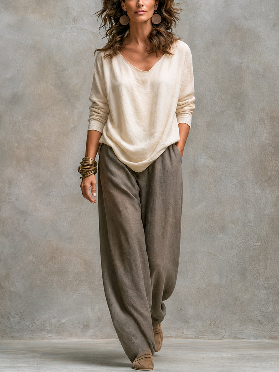 CONSTANCE | THREE-PIECE LAYERED PALAZZO TROUSER SET