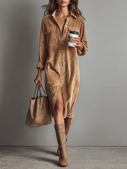 Zabrina™ Shirt Dress with Front Pockets