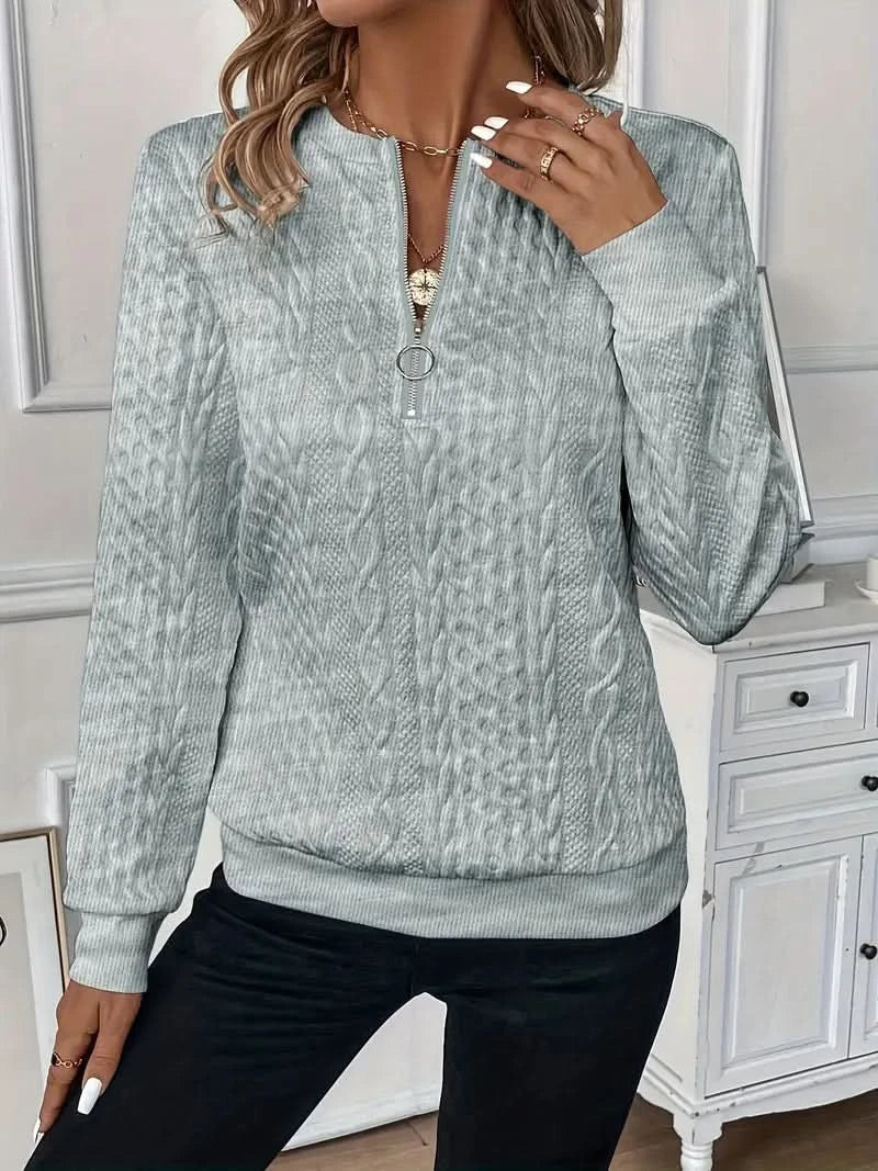 Amy Sweater With Zipper