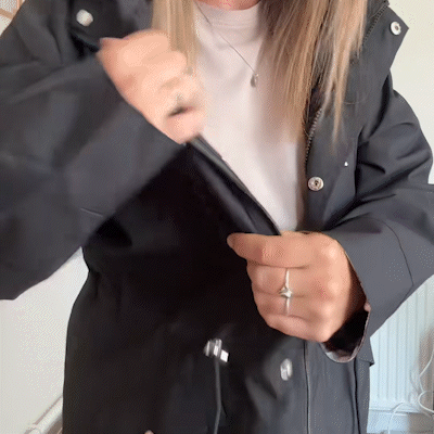 Bryony - Hooded Check-Lined Rain Jacket